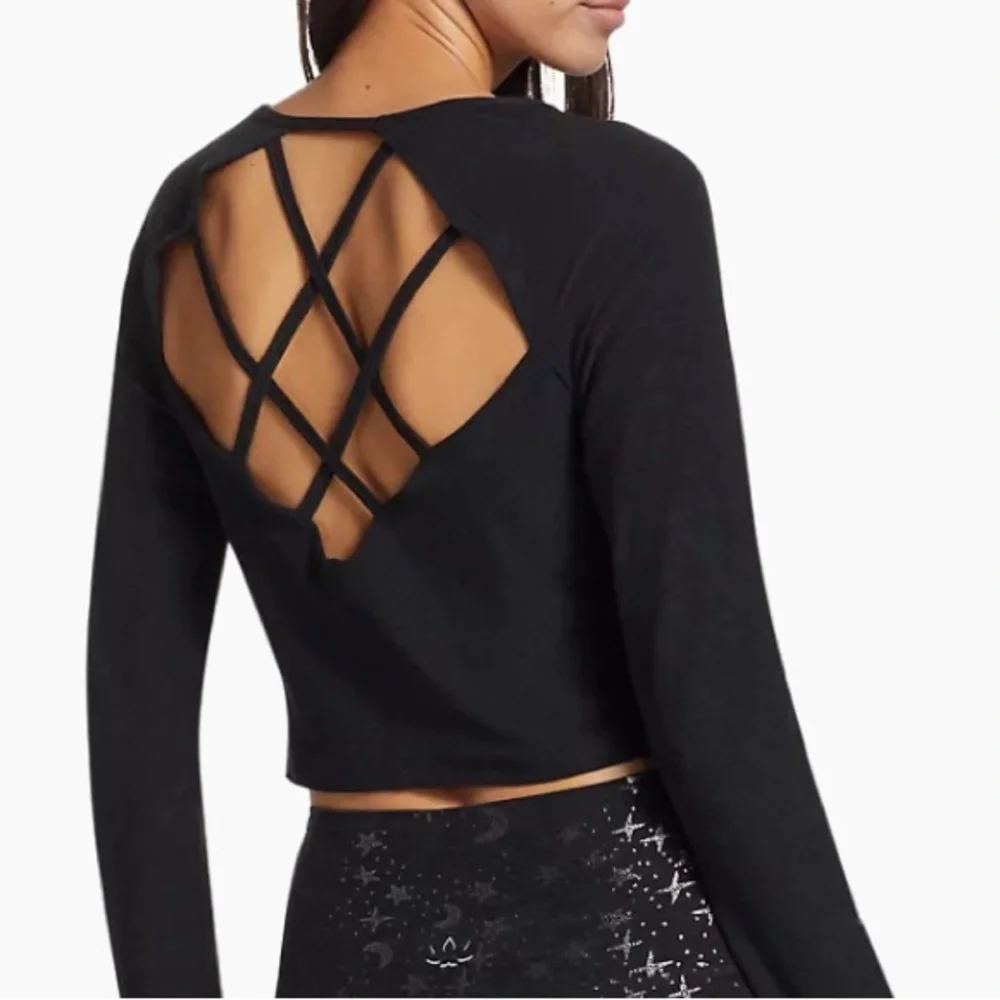 Beyond Yoga Spacedye Enlighten Cropped Pullover Long Sleeve